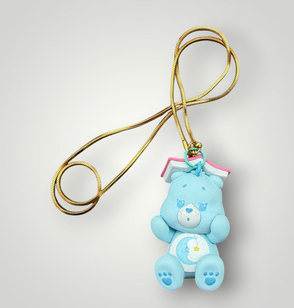 Collana orsetto del cuore catenina 45 cm vari colori