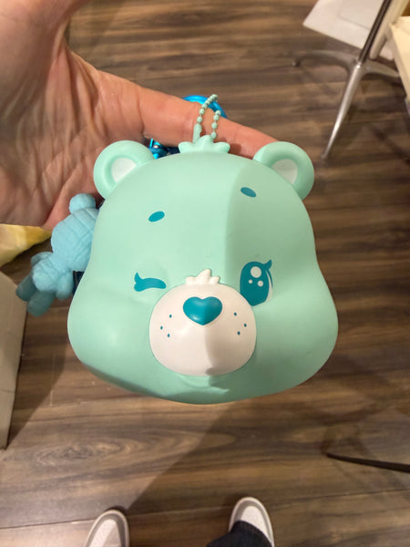 Pimp your bag testa orsetto del cuore  portaoggetti verde acqua