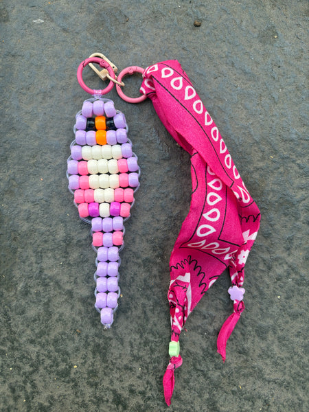 Pimp your bag Colors keychain pappagallo colorato pony Beads Vari utilizzi e vari colori