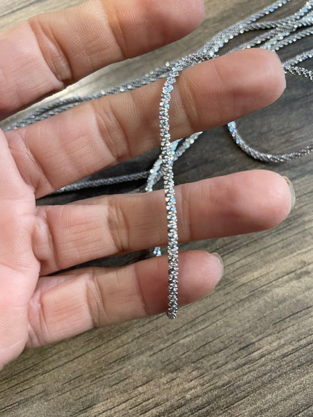 Collana Matilda tripla diamantata due varianti colore