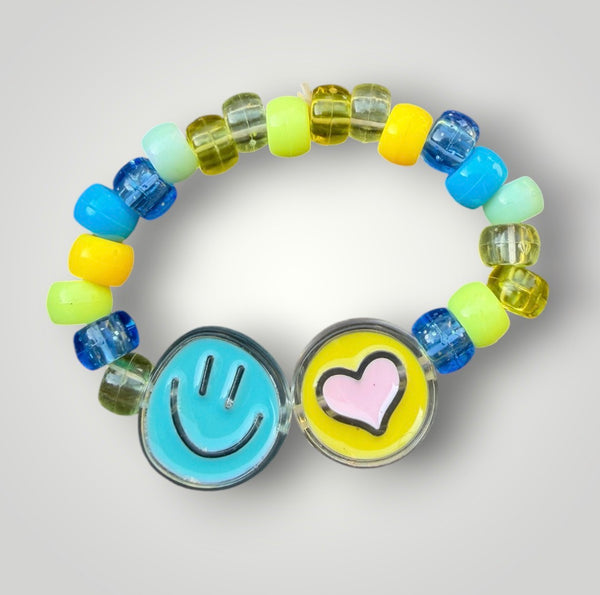 Bracciaie Colors pony Beads Smile  e Cuore vari colori