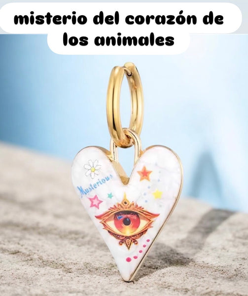 Mono orecchino Tatoo mistero del Corazon vari disegni cerchietto più spesso