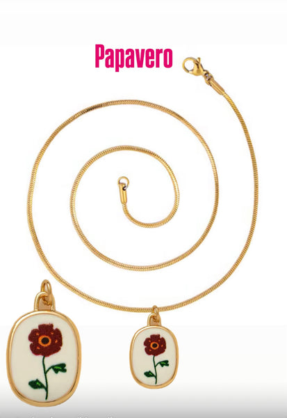 Collana Love Little Italy retro’ Flower vari disegni