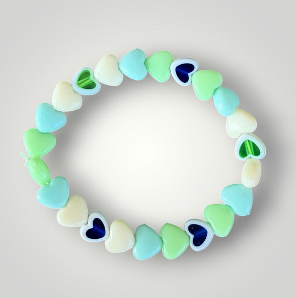 Bracciale colors Beads giro cuori xsmall