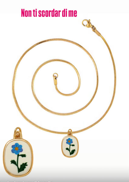 Collana Love Little Italy retro’ Flower vari disegni