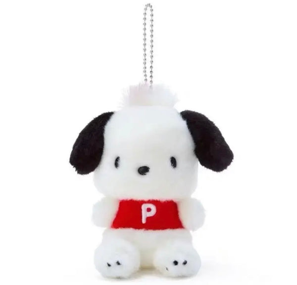 Portachiavi e applique borsa Pimp your Bag Pochacco tshirt rossa  in peluche