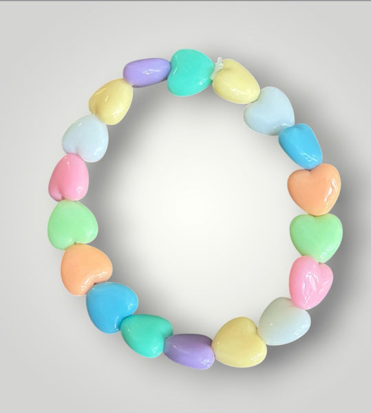 Bracciale colors Beads giro cuori small effetto lucido il più richiesto