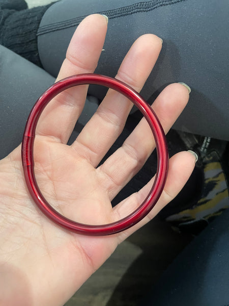 Jelly bangle burgundy brillante