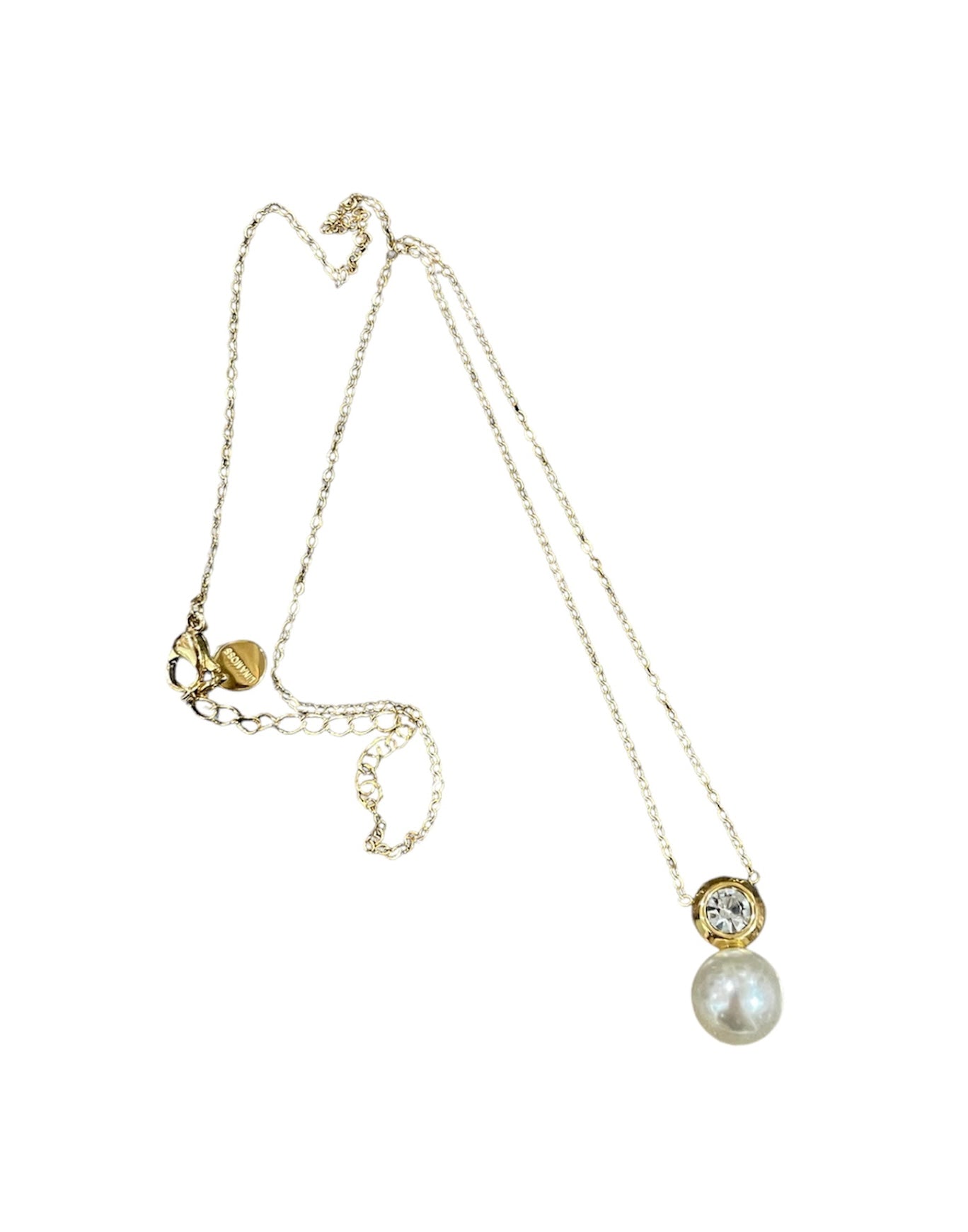 Collana perla e punto luce