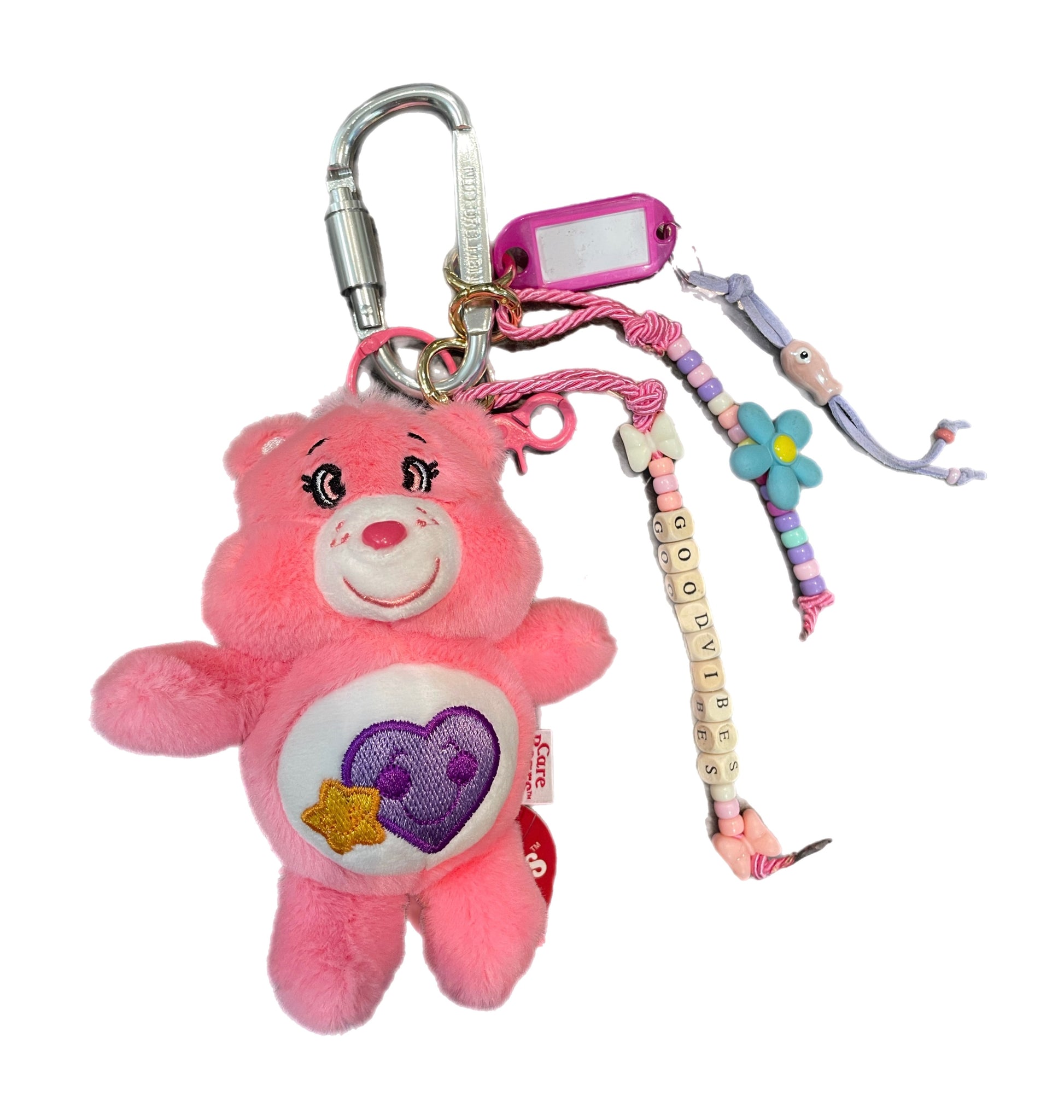 Pimp your Bag Keychain charms
per borsa e portachiavi care bears
orsetto del cuore angelorso
peluche rosa con cuore e stella