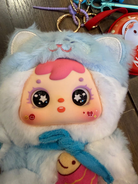 Pimp your bag Samuel Meow Lucky Cat Series pesce ai cinque sapori