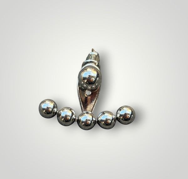 Mono orecchino sfere argento 925