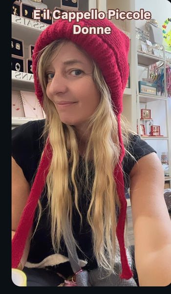 Can be Bag Cappello cuffia piccole donne che diventa borsetta due accessori in uno vari colori