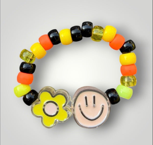 Bracciaie Colors pony Beads Smile  e fiore  vari colori