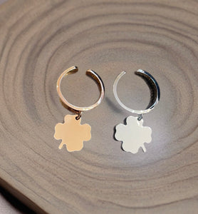 Anello regolabile So glamour quadrifoglio due varianti colore
