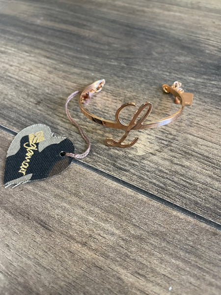 Bracciale regolabile So Glamour tre varianti colore e varie lettere