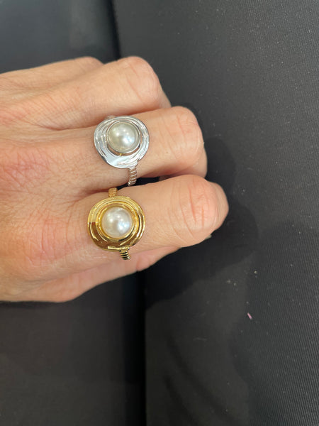 Anello Sparta perla