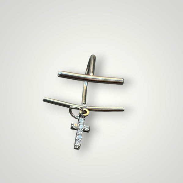 Face jewels Orecchino per labbro
Croce crystal  Labret clip non serve
avere il buco due varianti colore