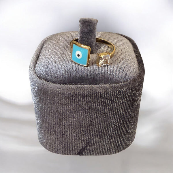 Anello delle isole Mykonos  occhio greco e punto luce