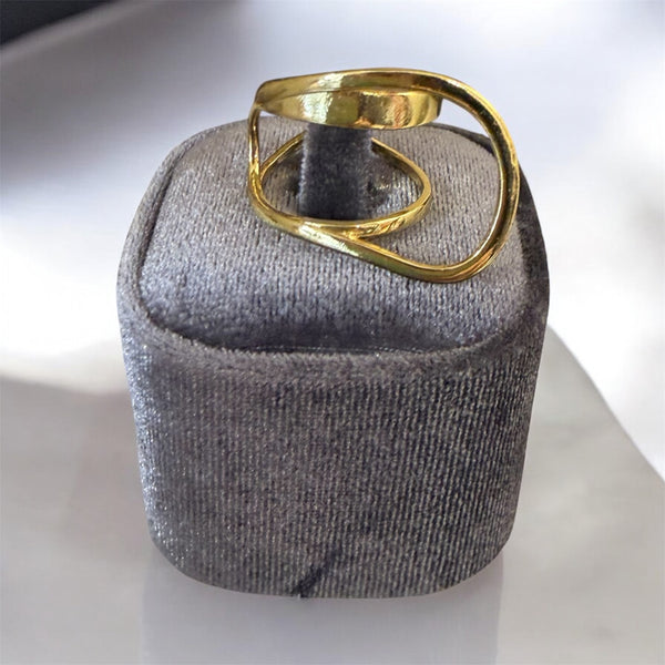 Anello doppio strato regolabile argento 925