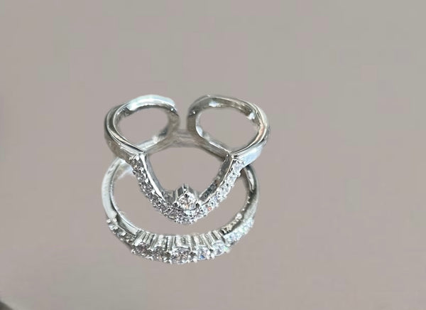 Anello Melory per unghia crystal con micro punto luce