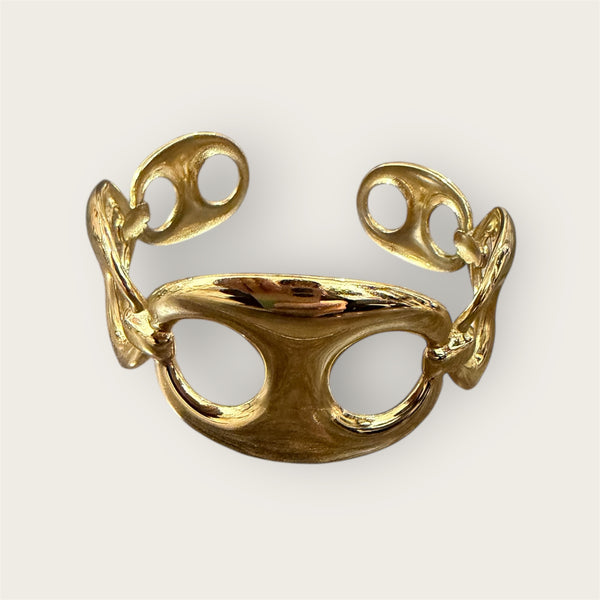 Bracciale rigido regolabile CHAIN catena  due varianti colore