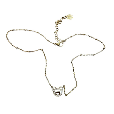 Collana orsacchiotto teddy bear pavettato due varianti colore
