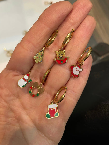Mono orecchino Christmas Edition varie forme Natale
