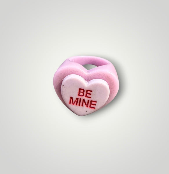 Anello resina cuore be mine l’anello sceglie dove andare vari colori