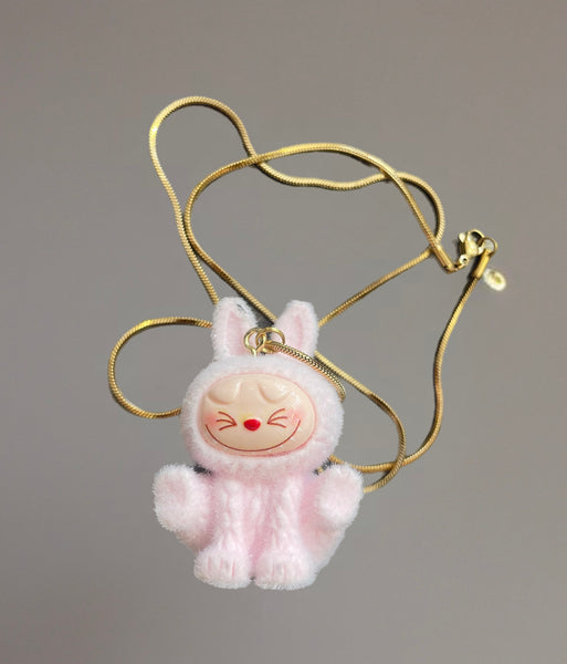 Collana Labubu yoga   vari colori due lunghezze catenina