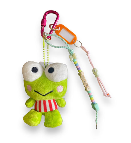 Pimp your Bag Keychain charms per borsa e portachiavi keroppi peluche abitìno rosso