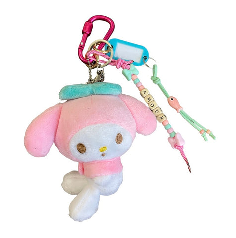 Portachiavi e applique borsa Pimp your Bag My Melody  in peluche