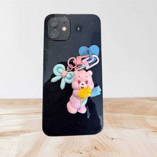 Pimp your phone orsetto del cuore rosa con guanti