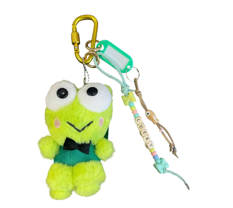 Portachiavi e applique borsa Pimp your Bag Keroppi in peluche