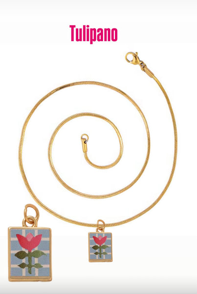 Collana Love Little Italy retro’ Flower vari disegni