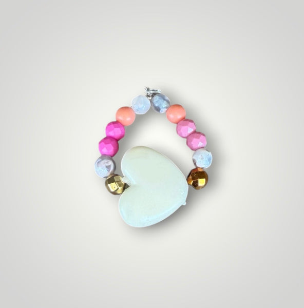 Anello colors con cuore grande