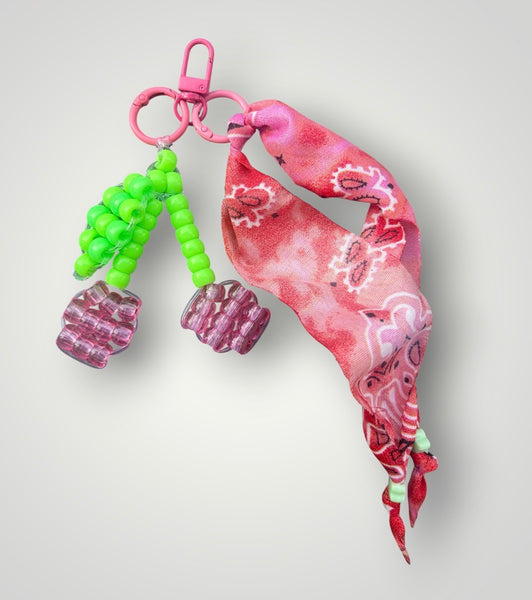 Pimp your bag Colors keychain ciliegie pony  Beads Vari utilizzi e vari colori