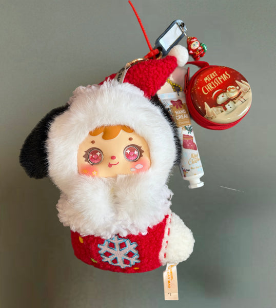 Pimp your bag Samuel serie Christmas cucciolo della calza di Natale