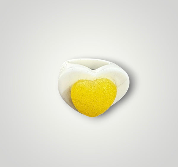 Anello cuore Caramella gommosa zucchero vari colori
