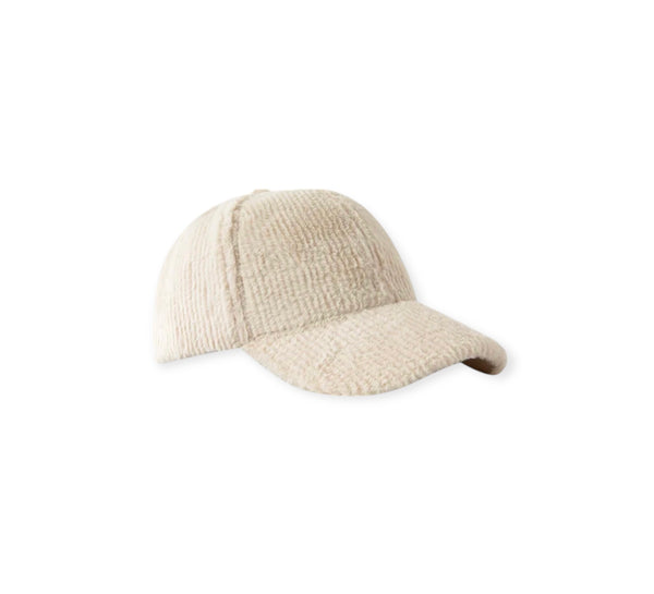 Cappello con visiera baseball in peluche effetto costine vari colori