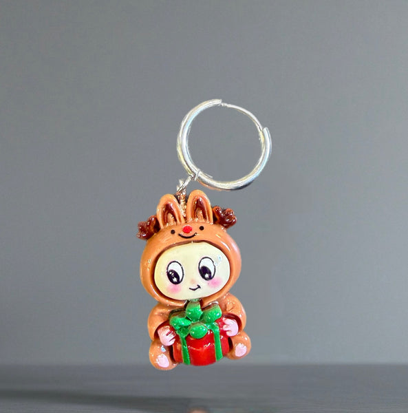 Mono orecchino labubu Christmas edition Natale vari sogetti