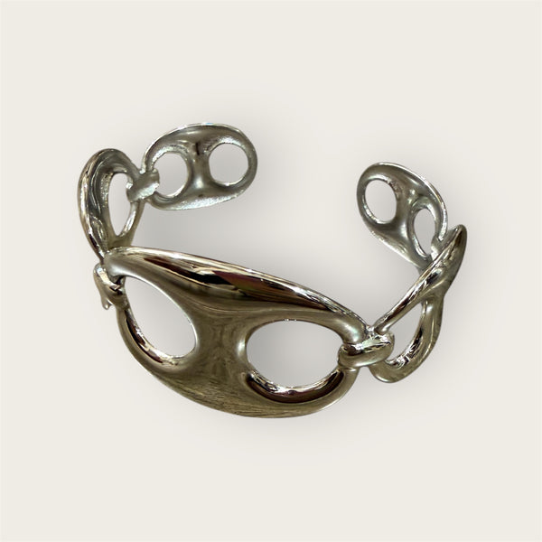 Bracciale rigido regolabile CHAIN catena  due varianti colore