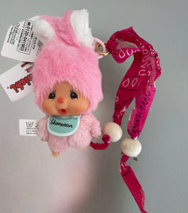 Pimp your Bag chimutan il coniglio amico di Monchichi rosa babol