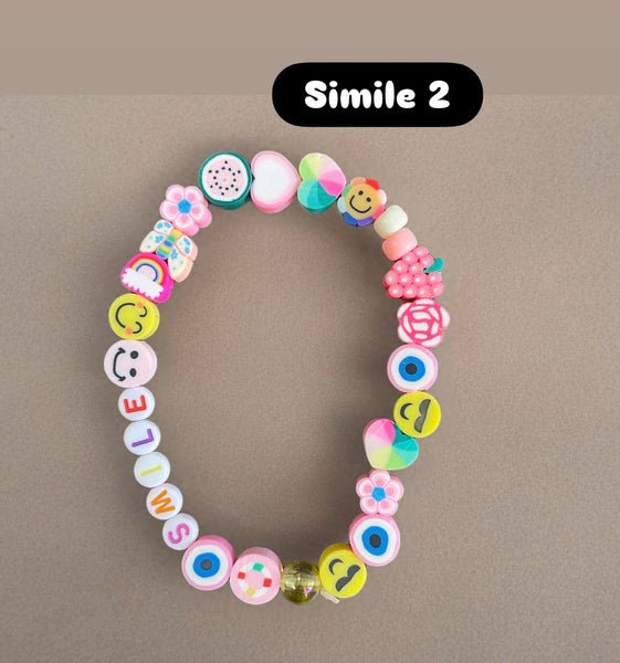 Cavigliera multi charms smile fruit parolina vari colori