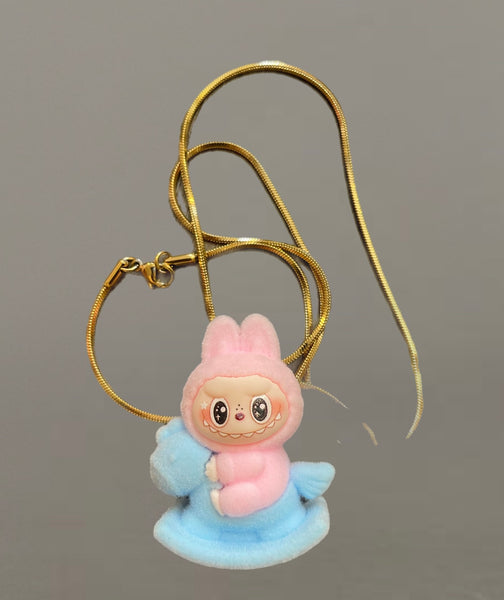 Collana Labubu cavalluccio a dondolo vari colori