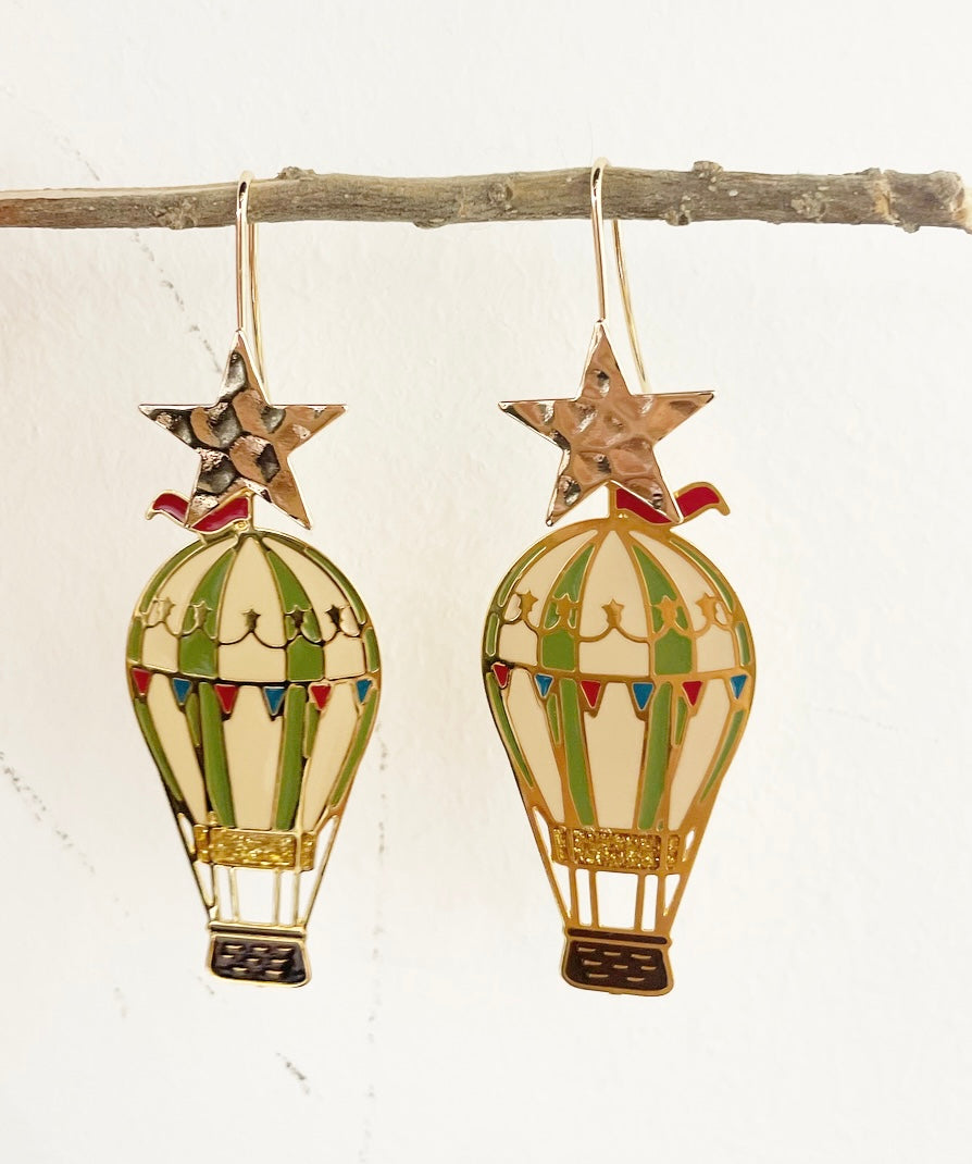 Coppia orecchini Baloon star principessa glam