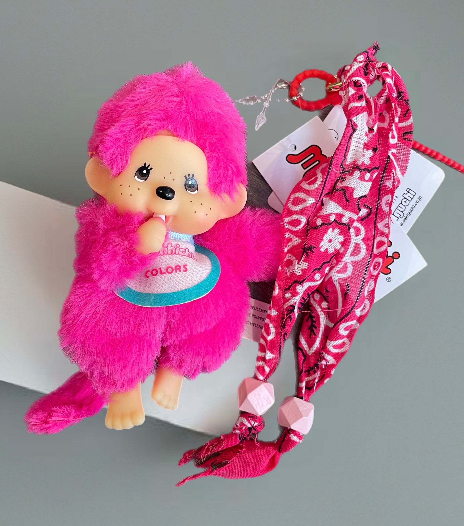 Pimp your Bag Monchichi colors Fuxia