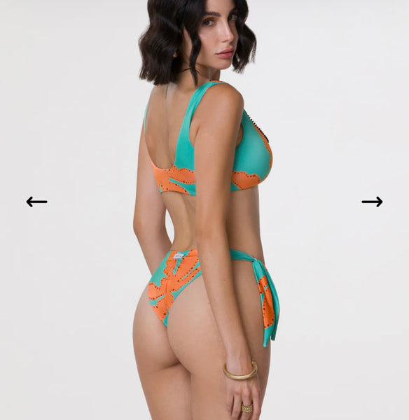 BIkini Mefui  Top e slip americano regolabile exotic