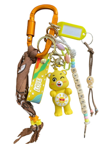 Pimp your Bag Keychain charms per borsa e portachiavi care bears angelorso orsetto del cuore giallo