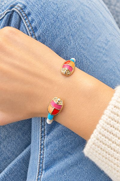 Bracciale bangle rigido scarabeo